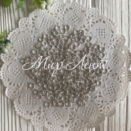 Колечко соединительное, 5 мм, серебро, шт.