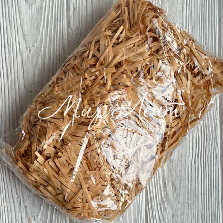 Наполнитель для коробок, карамельный, упаковка 100 грамм