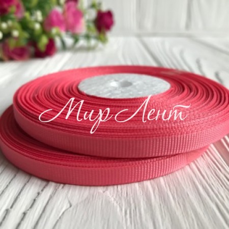 Репс 0,6 см, кораловий, рулон 23 м