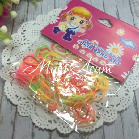 Гумки для плетіння, 1,5 см, кольоровий мікс, шт.