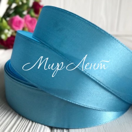 Атлас 2 см, світло-бірюзовий, метр