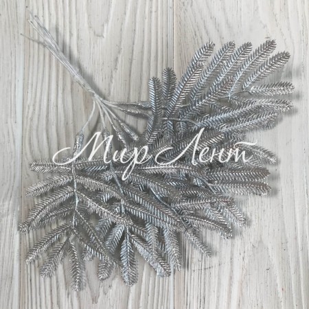 Добавка пальмова гілочка, 16 см, срібло, шт.