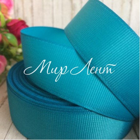 Репс 2,5 см, бирюзовый, метр