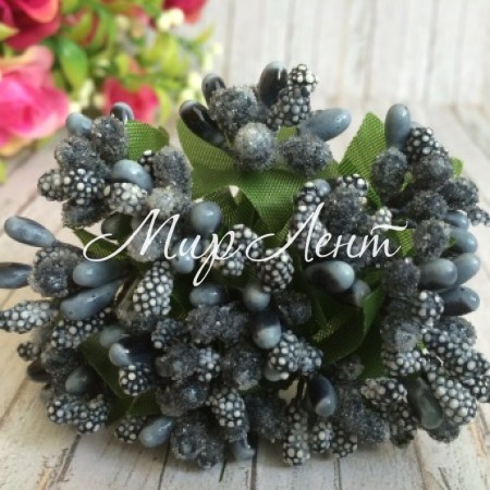 Гілочка з тичинками, сіро-синя, пучок