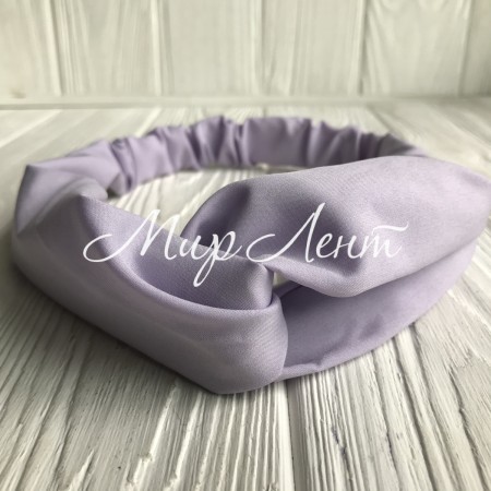 Пов'язка-плетення тканинна однотонна, 25 см, світло-лілова, шт.