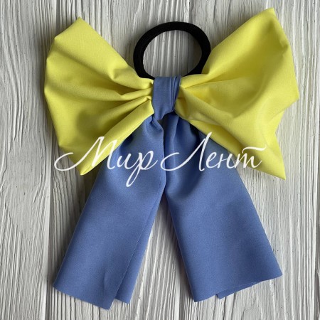 Гумка софт із бантом Ukraine, 12 см, жовто-блакитний, шт.