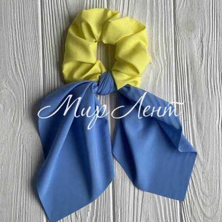 Резинка Твилли софт жатка Ukraine, 30 см, желто-голубой, шт.