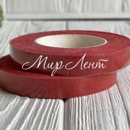 Тейп-стрічка, 12 мм, червона, рулон 27,5 м