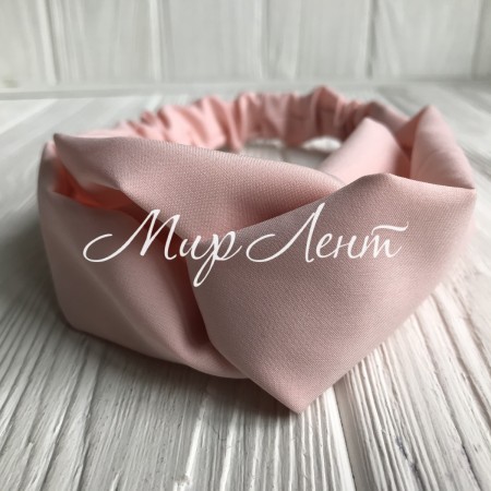 Повязка-переплет тканевая однотонная, 25 см, персиковый, шт.