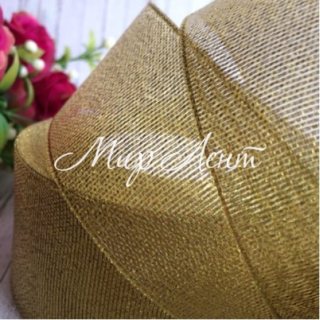 Парча 4 см, золото, метр