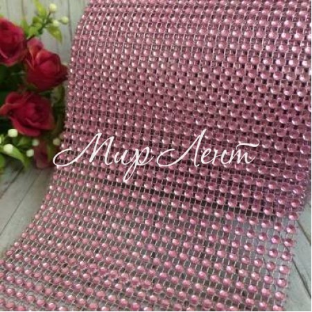 Шина, 11,5 см, светло-розовая (отрезок 25 см)