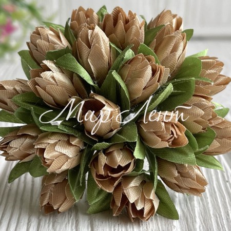 Подснежник, 2 см, золото, пучек из 20 цветочков