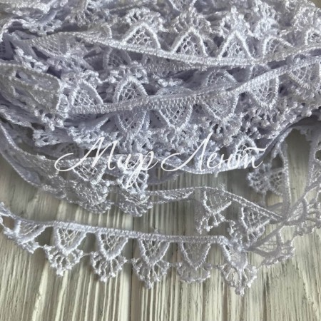 Кружево макраме "Софи", 1,8 см, белое, метр