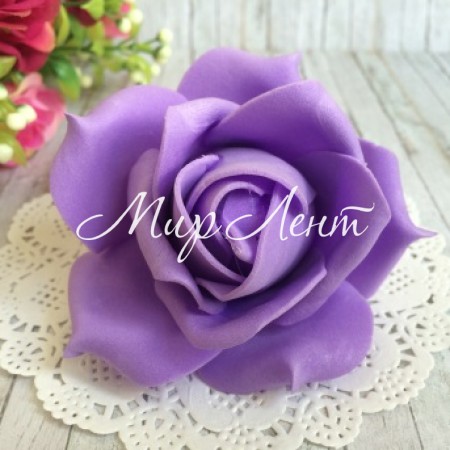 Бутон троянди, 6,5 см, фіолетовий