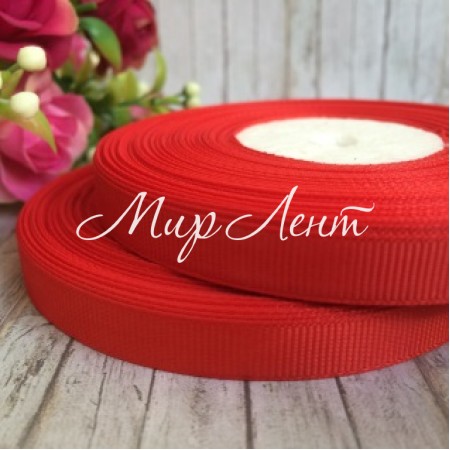 Репс 0,9 см, червоний, рулон 23 м
