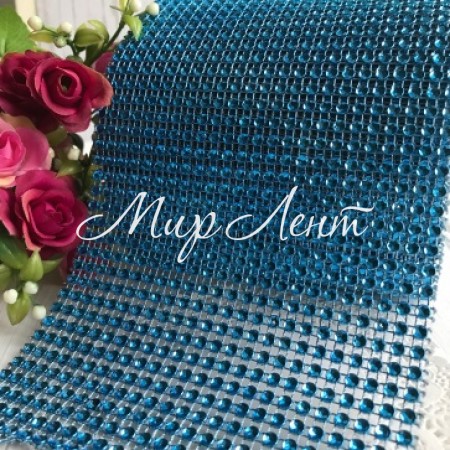 Шина, 11,5 см, бірюзовий (відрізок 25 см)