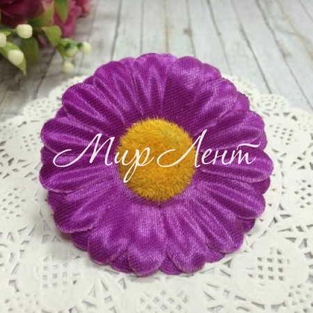 Бутон ромашки, 6 см, темно-фіолетовий, шт.