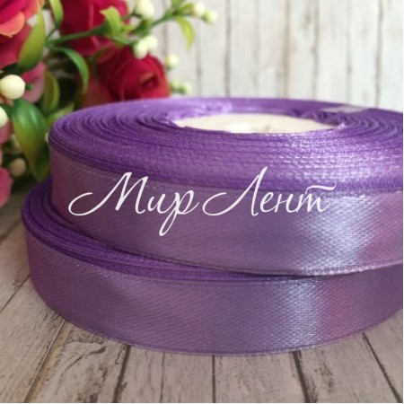 Атлас 1,2 см, темно-лиловый, рулон 33 м