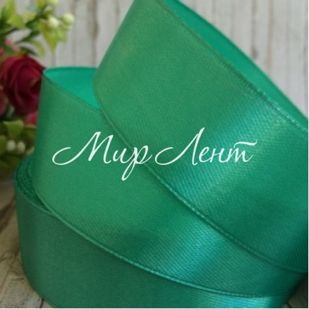 Атлас 2,5 см, морская волна, метр