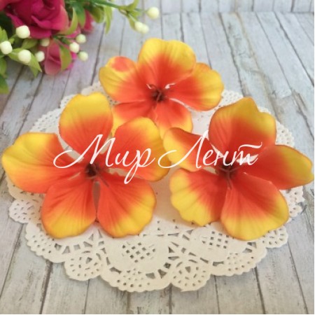 Бутон гортензії, 5 см, оранжево-жовтий