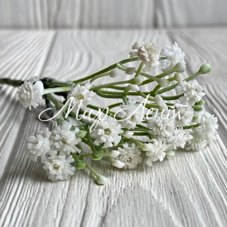 Незабудки, 16 см, білі, пучок