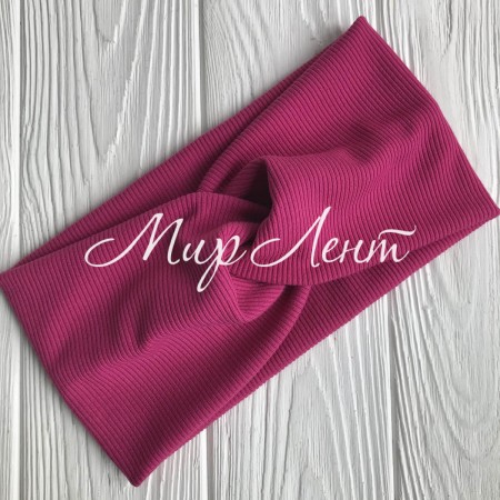 Пов'язка трикотаж рубчик, 11 см, малиновий, шт.
