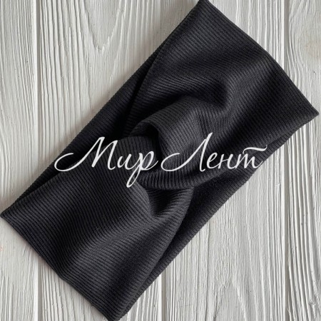 Повязка рубчик, 21х10 см, чорний, шт.