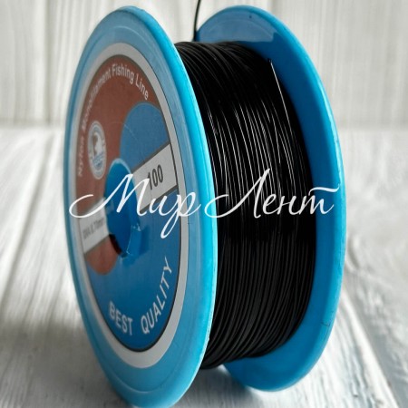 Волосінь (мононить) (NMFL), 0,7 мм, чорна, рулон 100 м, упаковка 6 шт.