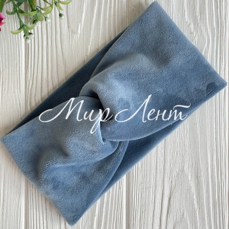 Повязка спорт велюр mini, 9х18 см, бірюзова, шт.