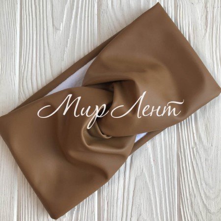 Пов'язка екошкіра (фліс), 12 см, карамельний, шт.