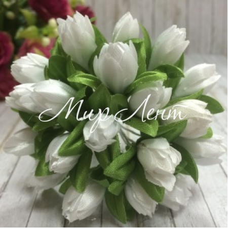 Пролісок, 2 см, білий, пучок з 20 квіточок