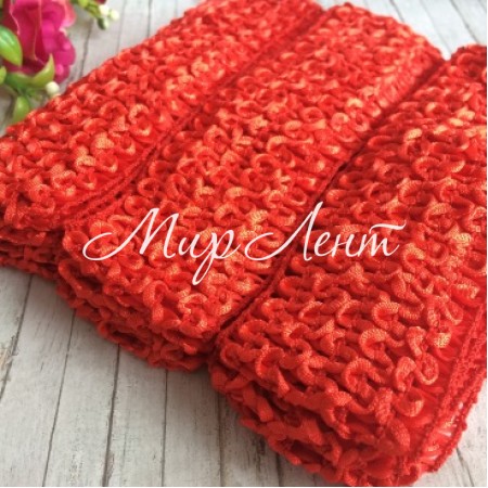 Повязка (тонкая вязка), 4 см, красная, цена за шт.