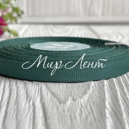 Репс 0,9 см, смарагдово-зелений, рулон 23 м