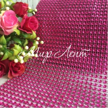 Шина, 11,5 см, малинова (відрізок 25 см)