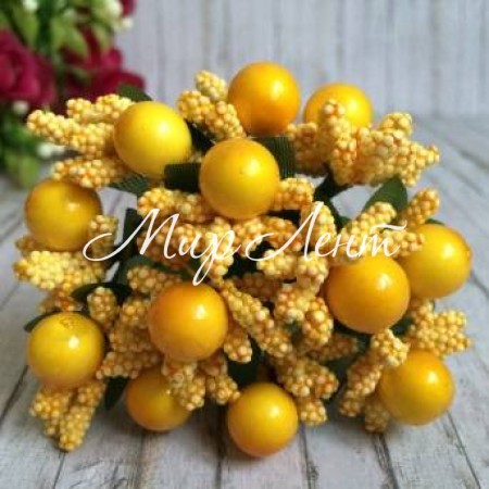 Гілочка жовта з жовтими ягідками
