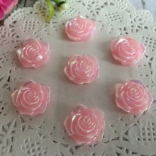 Серединка троянда з перламутром, 19 мм, світло-рожевий