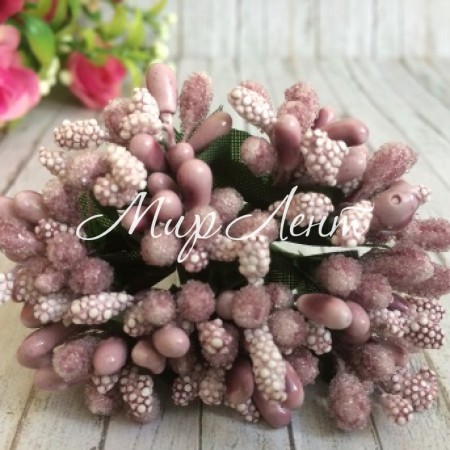 Гілочка з тичинками, пудрова, пучок