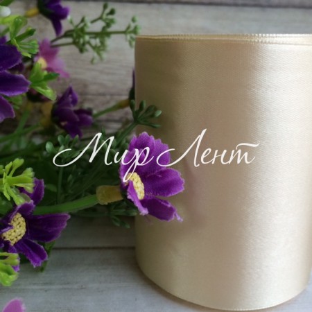 Атлас 7,5 см, молочний, метр