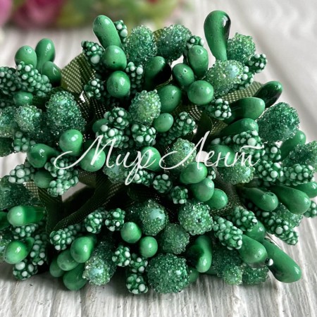 Гілочка з тичинками, нефритовий, пучок