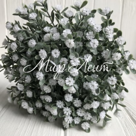 Зелень гипсофилы (букет), 30 см, белый, 10 шт.