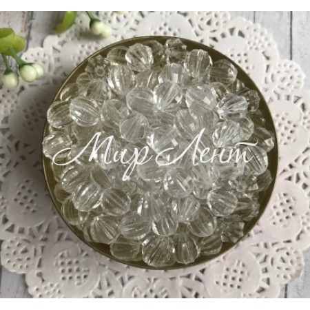 Кришталь, 8 мм, прозорий, 1 шт. (пластик)