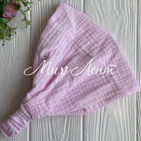 Муслинова бандана, 24х20 см, світло-рожева, шт.