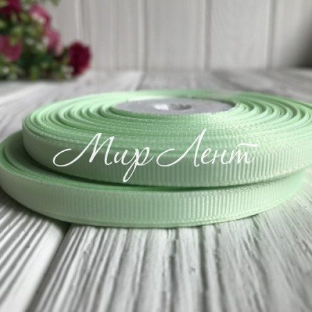 Репс 0,6 см, світло-салатовий, рулон 23 м