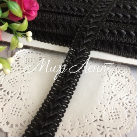 Тесьма самосу, 1,8 см, чорна