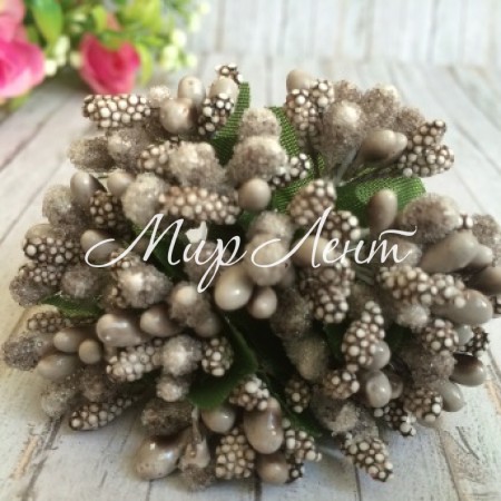 Гілочка з тичинками, сіра, пучок