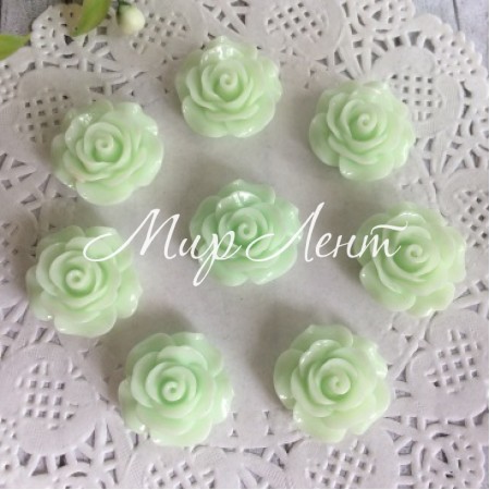 Серединка трояндочка, 2 см, світло-салатовий, шт.