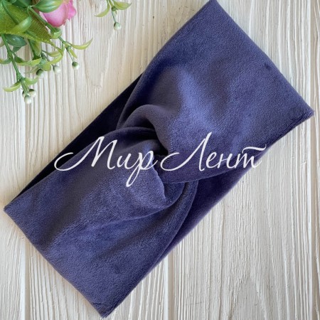 Повязка спорт велюр mini, 9х18 см, синьо-фіолетова, шт.