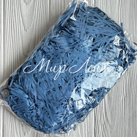 Наполнитель для коробок, светло-синий, упаковка 100 грамм