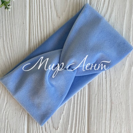 Повязка спорт велюр mini, 9х18 см, блакитна, шт.