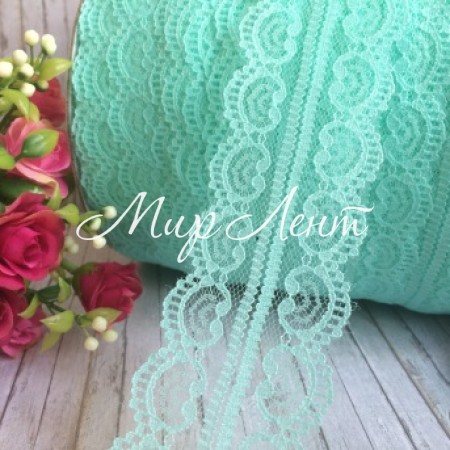 Мереживо завиток, 4,5 см, тиффані (не стрейчеве), метр